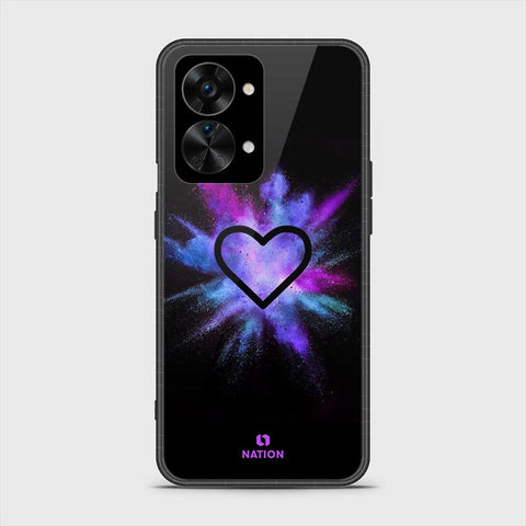 OnePlus Nord 2T Cover- Onation Heart Series - HQ Ultra Shine Premium Infinity Glass Soft Silicon Borders Case