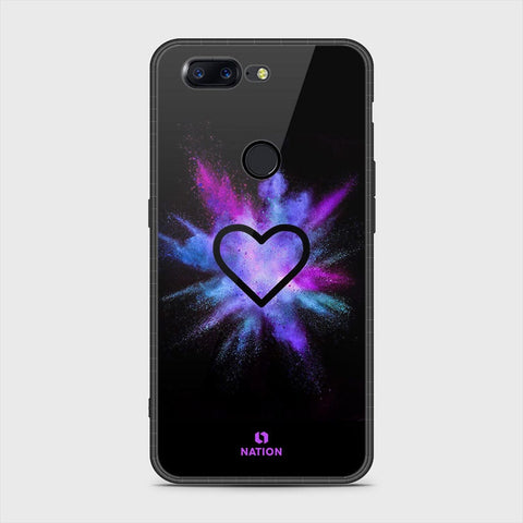 OnePlus 5T Cover- Onation Heart Series - HQ Ultra Shine Premium Infinity Glass Soft Silicon Borders Case