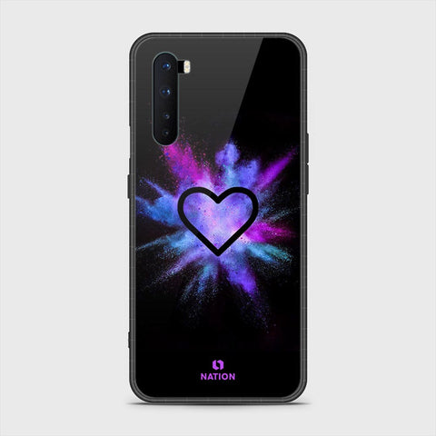 OnePlus Nord Cover- Onation Heart Series - HQ Ultra Shine Premium Infinity Glass Soft Silicon Borders Case