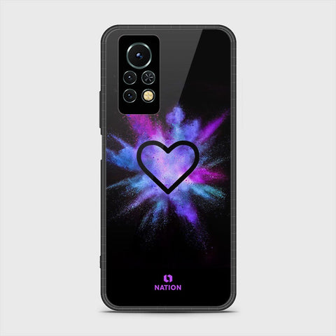 Infinix Note 11s Cover- Onation Heart Series - HQ Ultra Shine Premium Infinity Glass Soft Silicon Borders Case