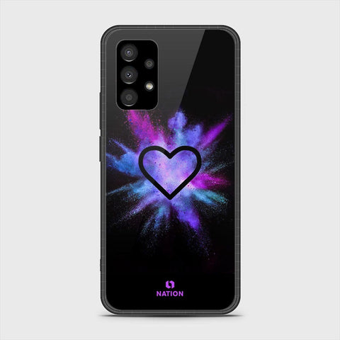 Samsung Galaxy A73 5G Cover- Onation Heart Series - HQ Ultra Shine Premium Infinity Glass Soft Silicon Borders Case