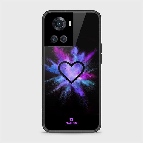 OnePlus 10R Cover- Onation Heart Series - HQ Ultra Shine Premium Infinity Glass Soft Silicon Borders Case