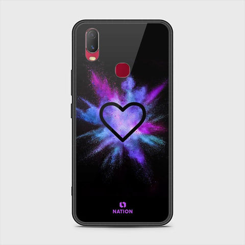 Vivo Y11 2019 Cover - ONation Heart Series - HQ Ultra Shine Premium Infinity Glass Soft Silicon Borders Case