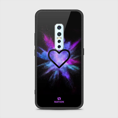 Vivo V17 Pro Cover - ONation Heart Series - HQ Ultra Shine Premium Infinity Glass Soft Silicon Borders Case