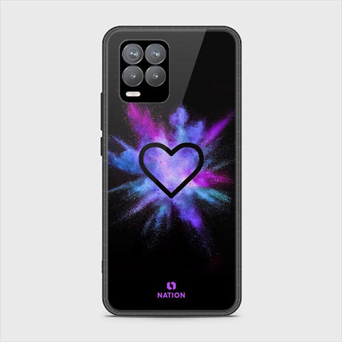 Realme 8 Pro Cover - ONation Heart Series - HQ Ultra Shine Premium Infinity Glass Soft Silicon Borders Case