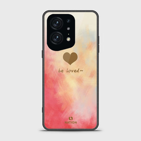 Oppo Find X5 Pro Cover - Onation Heart Series - HQ Ultra Shine Premium Infinity Glass Soft Silicon Borders Case