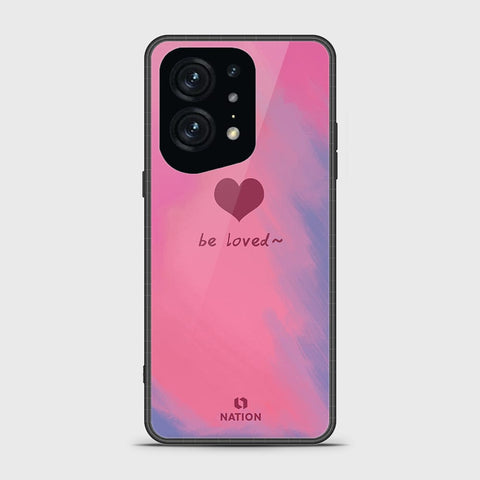 Oppo Find X5 Pro Cover - Onation Heart Series - HQ Ultra Shine Premium Infinity Glass Soft Silicon Borders Case