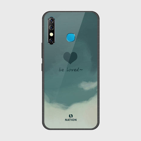 Infinix Hot 8 Cover- Onation Heart Series - HQ Ultra Shine Premium Infinity Glass Soft Silicon Borders Case