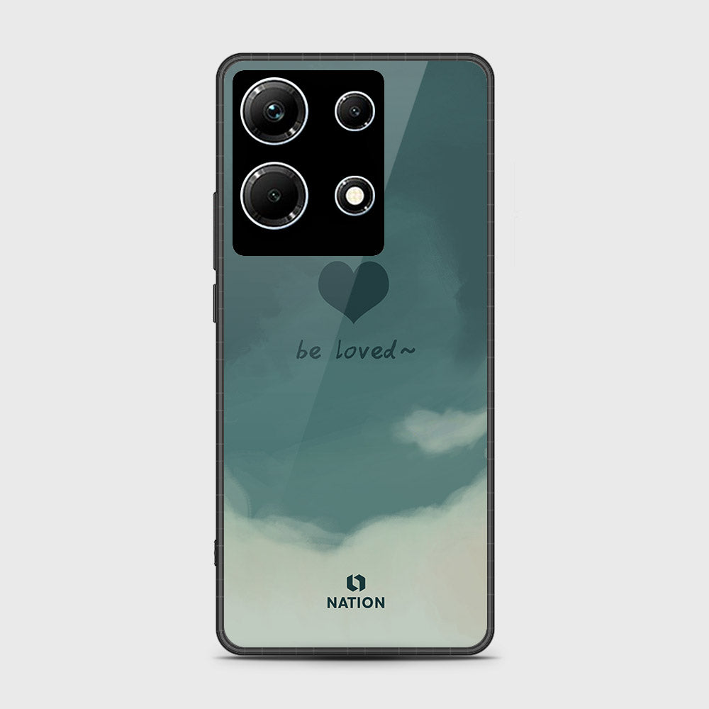 Infinix Note 30 Cover- Onation Heart Series - HQ Ultra Shine Premium Infinity Glass Soft Silicon Borders Case (Fast Delivery)