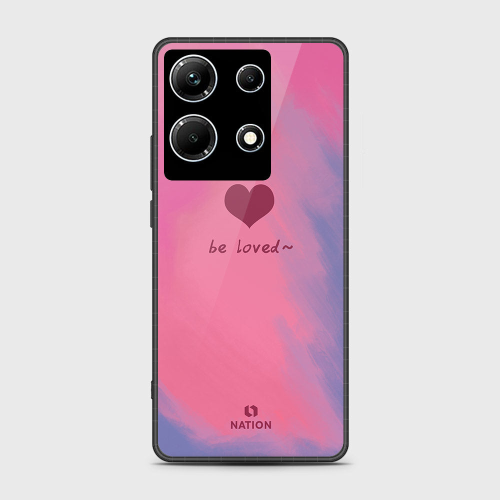 Infinix Note 30 Cover- Onation Heart Series - HQ Ultra Shine Premium Infinity Glass Soft Silicon Borders Case (Fast Delivery)