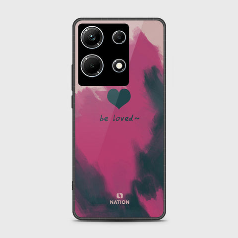 Infinix Note 30 Cover- Onation Heart Series - HQ Ultra Shine Premium Infinity Glass Soft Silicon Borders Case