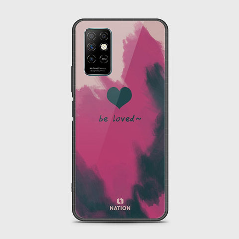 Infinix Note 8i Cover- Onation Heart Series - HQ Ultra Shine Premium Infinity Glass Soft Silicon Borders Case