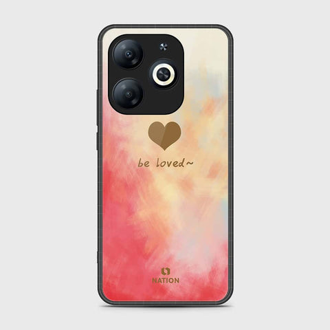 Infinix Smart 8 Pro Cover- Onation Heart Series - HQ Ultra Shine Premium Infinity Glass Soft Silicon Borders Case