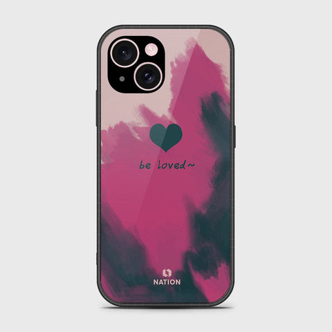 iPhone 15 Plus Cover- Onation Heart Series - HQ Ultra Shine Premium Infinity Glass Soft Silicon Borders Case