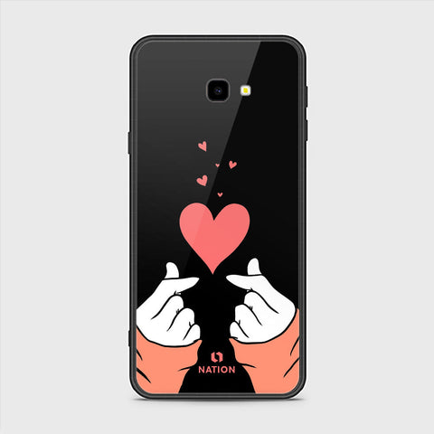 Samsung Galaxy J4 Plus Cover- Onation Heart Series - HQ Ultra Shine Premium Infinity Glass Soft Silicon Borders Case