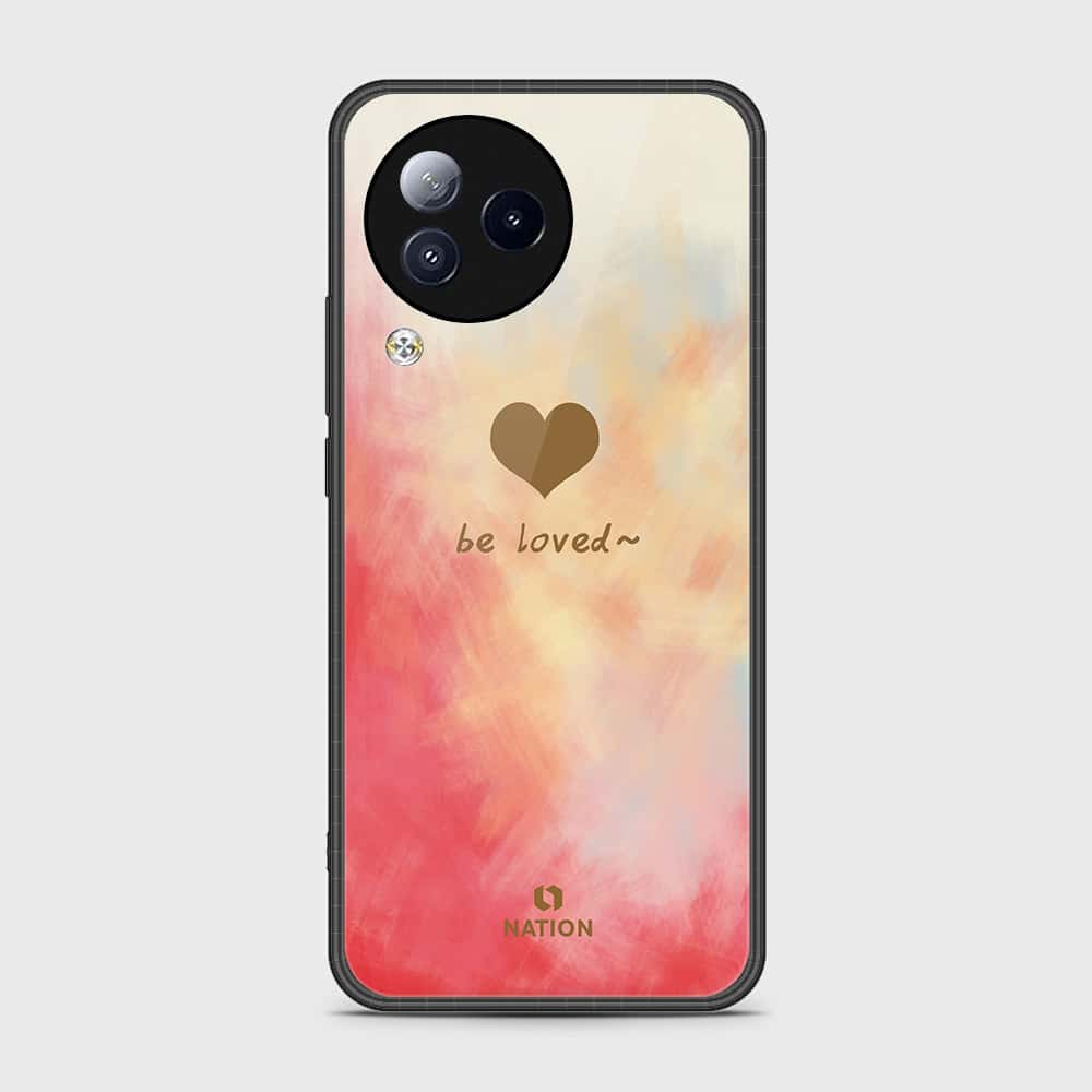 Xiaomi Civi 3 Cover- Onation Heart Series - HQ Ultra Shine Premium Infinity Glass Soft Silicon Borders Case