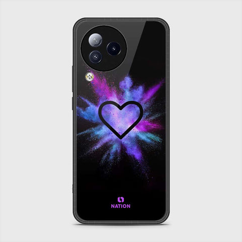 Xiaomi Civi 3 Cover- Onation Heart Series - HQ Ultra Shine Premium Infinity Glass Soft Silicon Borders Case