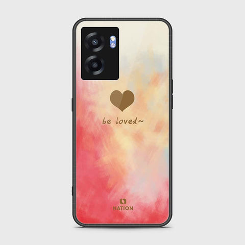 Oppo A77 5G Cover- Onation Heart Series - HQ Ultra Shine Premium Infinity Glass Soft Silicon Borders Case