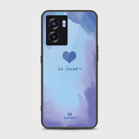 Oppo A56s Cover- Onation Heart Series - HQ Ultra Shine Premium Infinity Glass Soft Silicon Borders Case