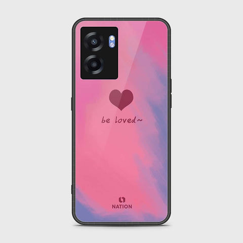 Oppo A56s Cover- Onation Heart Series - HQ Ultra Shine Premium Infinity Glass Soft Silicon Borders Case