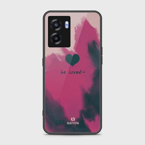 Oppo A56s Cover- Onation Heart Series - HQ Ultra Shine Premium Infinity Glass Soft Silicon Borders Case