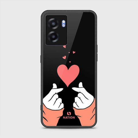 Realme Narzo 50 5G Cover- Onation Heart Series - HQ Ultra Shine Premium Infinity Glass Soft Silicon Borders Case