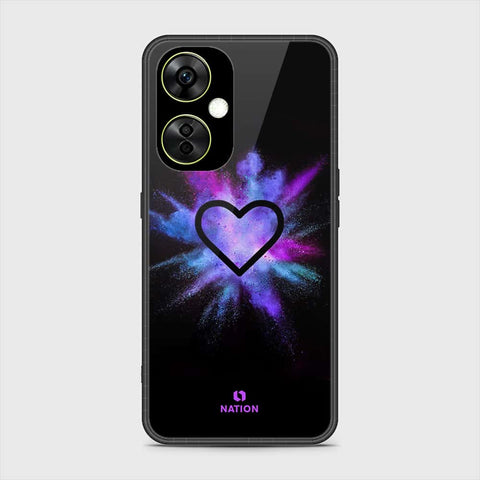 OnePlus Nord CE 3 Lite Cover- Onation Heart Series - HQ Ultra Shine Premium Infinity Glass Soft Silicon Borders Case