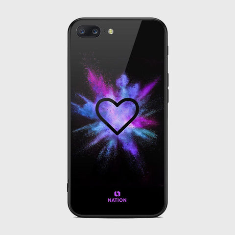 OnePlus 5 Cover- Onation Heart Series - HQ Ultra Shine Premium Infinity Glass Soft Silicon Borders Case