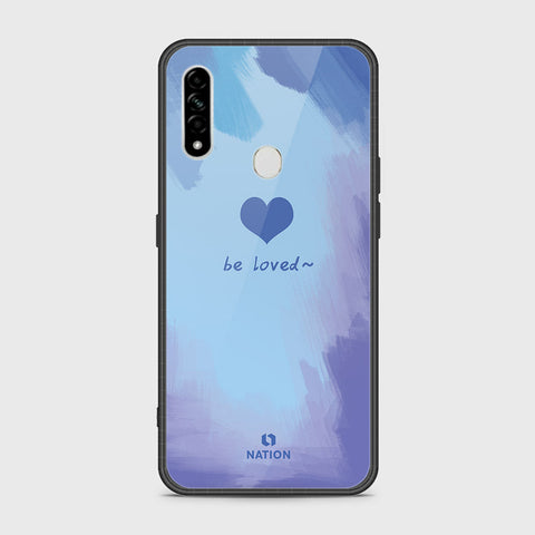 Oppo A8 Cover- Onation Heart Series - HQ Ultra Shine Premium Infinity Glass Soft Silicon Borders Case