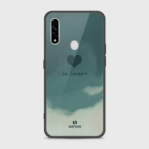 Oppo A8 Cover- Onation Heart Series - HQ Ultra Shine Premium Infinity Glass Soft Silicon Borders Case