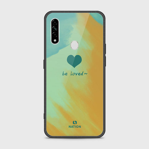 Oppo A8 Cover- Onation Heart Series - HQ Ultra Shine Premium Infinity Glass Soft Silicon Borders Case