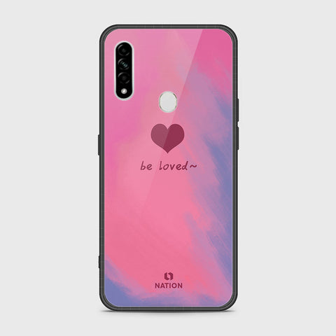 Oppo A8 Cover- Onation Heart Series - HQ Ultra Shine Premium Infinity Glass Soft Silicon Borders Case