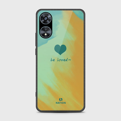 Oppo A78 4G Cover- Onation Heart Series - HQ Ultra Shine Premium Infinity Glass Soft Silicon Borders Case