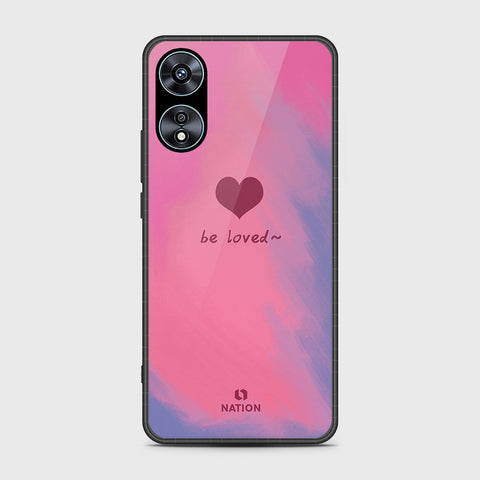 Oppo A78 4G Cover- Onation Heart Series - HQ Ultra Shine Premium Infinity Glass Soft Silicon Borders Case