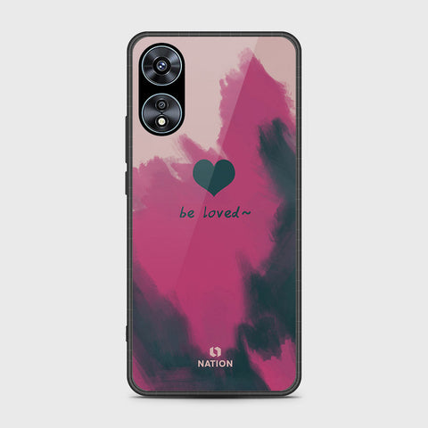 Oppo A78 4G Cover- Onation Heart Series - HQ Ultra Shine Premium Infinity Glass Soft Silicon Borders Case