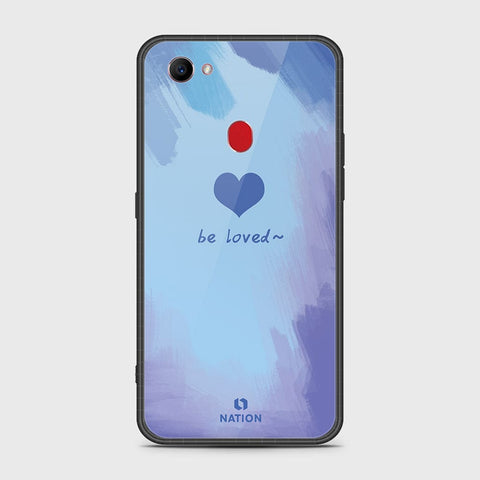 Oppo F7 Cover- Onation Heart Series - HQ Ultra Shine Premium Infinity Glass Soft Silicon Borders Case