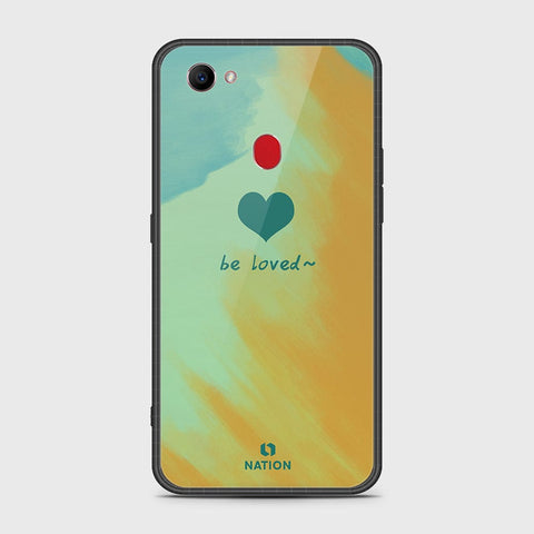 Oppo F7 Cover- Onation Heart Series - HQ Ultra Shine Premium Infinity Glass Soft Silicon Borders Case