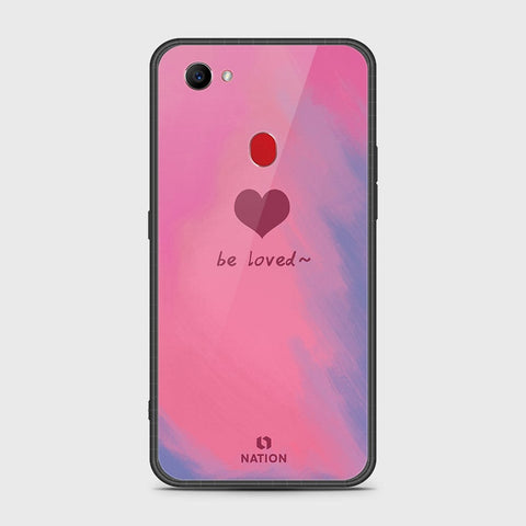 Oppo F7 Cover- Onation Heart Series - HQ Ultra Shine Premium Infinity Glass Soft Silicon Borders Case
