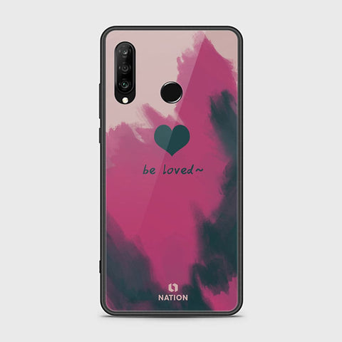 Huawei P30 lite Cover - Onation Heart Series - HQ Ultra Shine Premium Infinity Glass Soft Silicon Borders Case