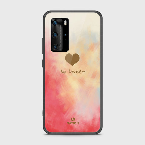 Huawei P40 Pro Cover- Onation Heart Series - HQ Ultra Shine Premium Infinity Glass Soft Silicon Borders Case