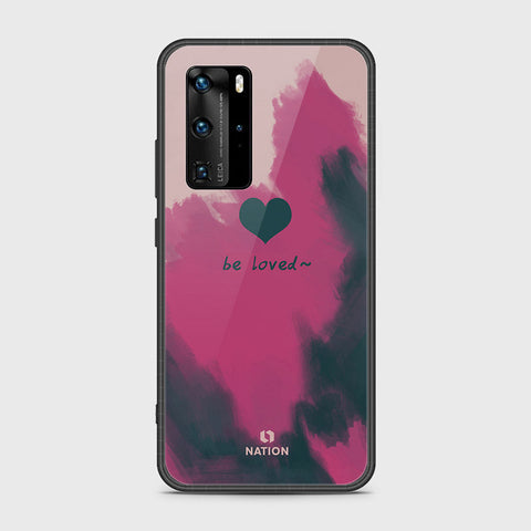 Huawei P40 Pro Cover- Onation Heart Series - HQ Ultra Shine Premium Infinity Glass Soft Silicon Borders Case