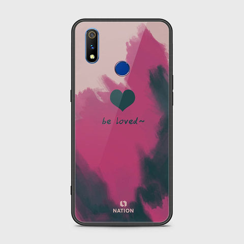 Realme 3 Cover - Onation Heart Series - HQ Ultra Shine Premium Infinity Glass Soft Silicon Borders Case