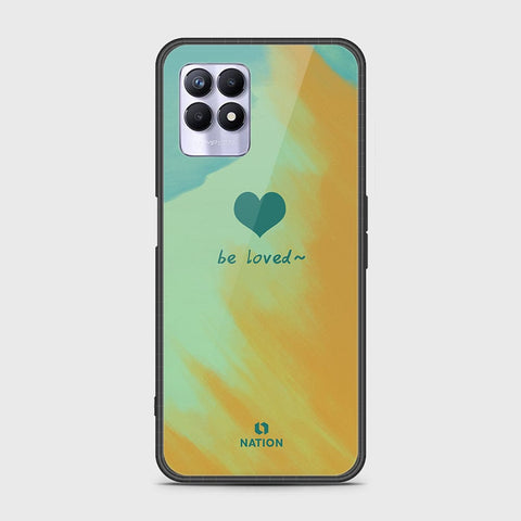 Realme 8i Cover - Onation Heart Series - HQ Ultra Shine Premium Infinity Glass Soft Silicon Borders Case