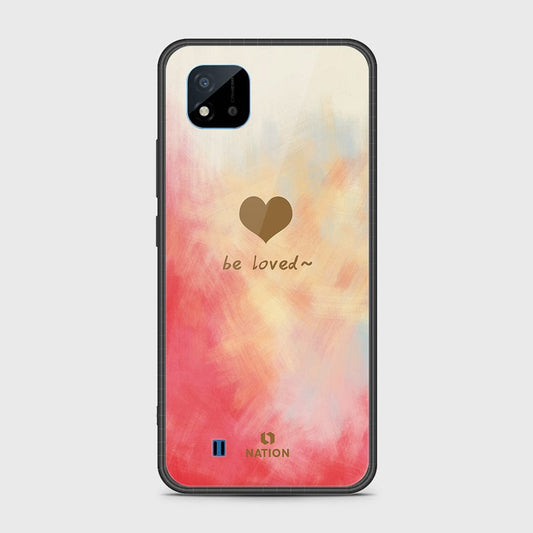 Realme C20A Cover- Onation Heart Series - HQ Ultra Shine Premium Infinity Glass Soft Silicon Borders Case