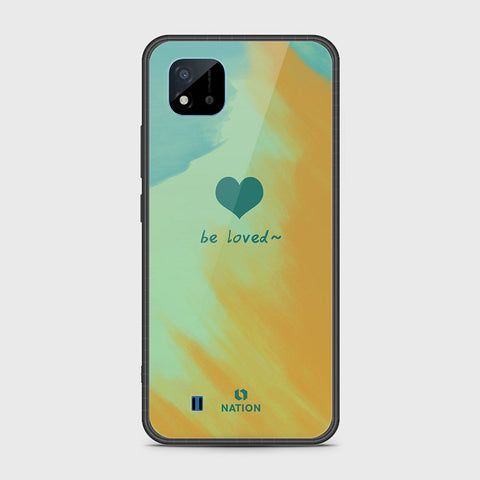 Realme C20 Cover- Onation Heart Series - HQ Ultra Shine Premium Infinity Glass Soft Silicon Borders Case