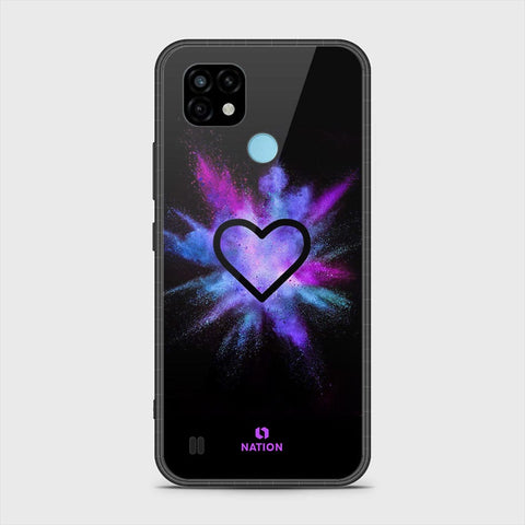 Realme C21 Cover- Onation Heart Series - HQ Premium Shine Durable Shatterproof Case