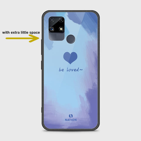 Realme C25s Cover- Onation Heart Series - HQ Ultra Shine Premium Infinity Glass Soft Silicon Borders Case