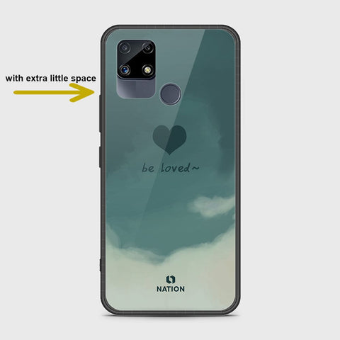 Realme C25s Cover- Onation Heart Series - HQ Ultra Shine Premium Infinity Glass Soft Silicon Borders Case