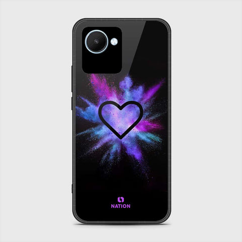 Realme C30s Cover- Onation Heart Series - HQ Ultra Shine Premium Infinity Glass Soft Silicon Borders Case