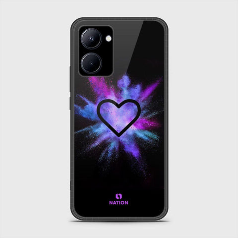 Realme C33 Cover- Onation Heart Series - HQ Ultra Shine Premium Infinity Glass Soft Silicon Borders Case